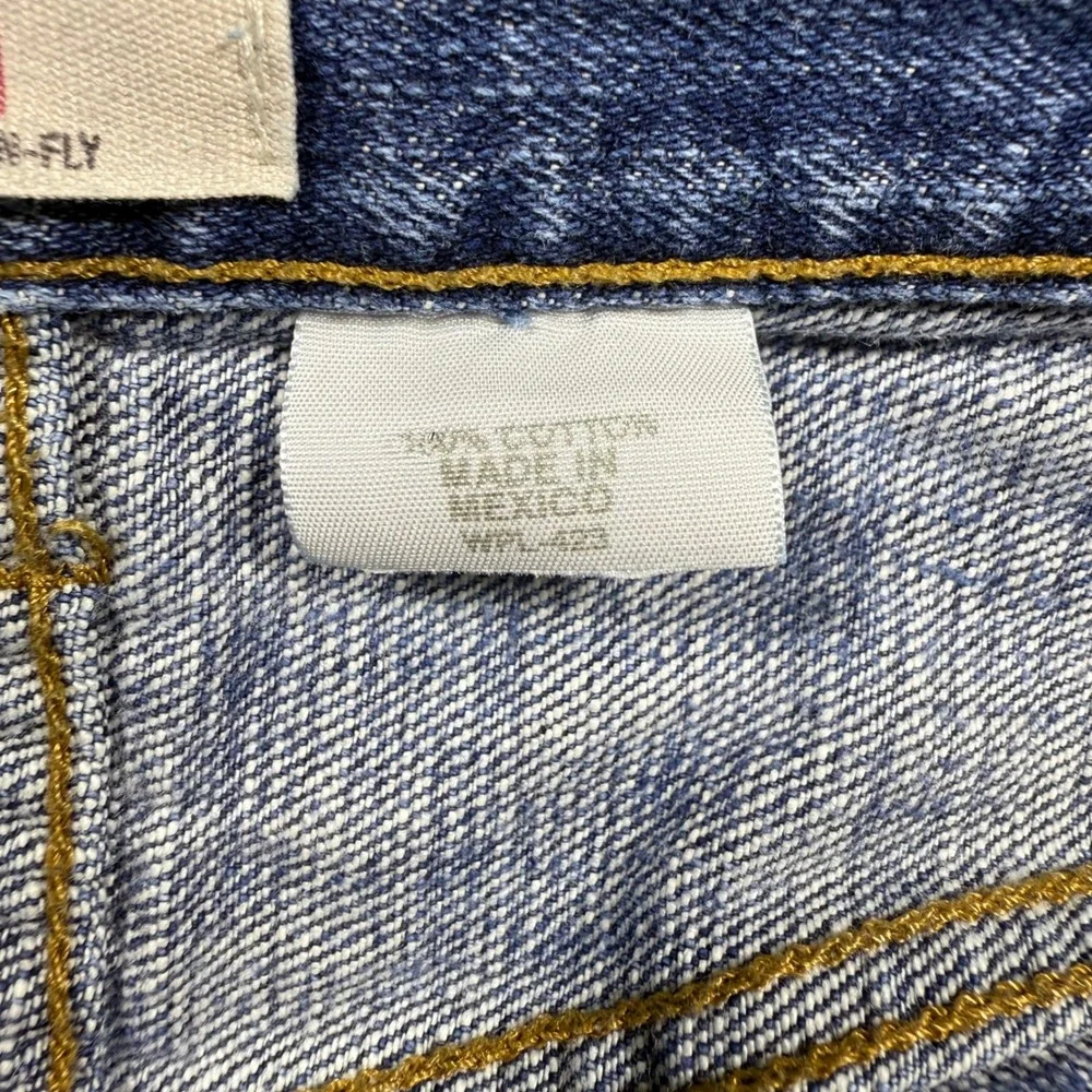 Levis 501 Original Fit Straight Leg Blue Denim Jeans Mens 38x32